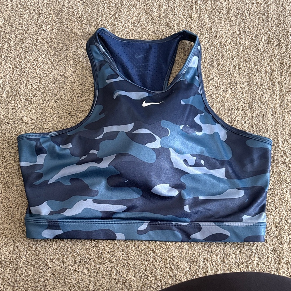 Nike Women’s Blue Camo Sports Bra